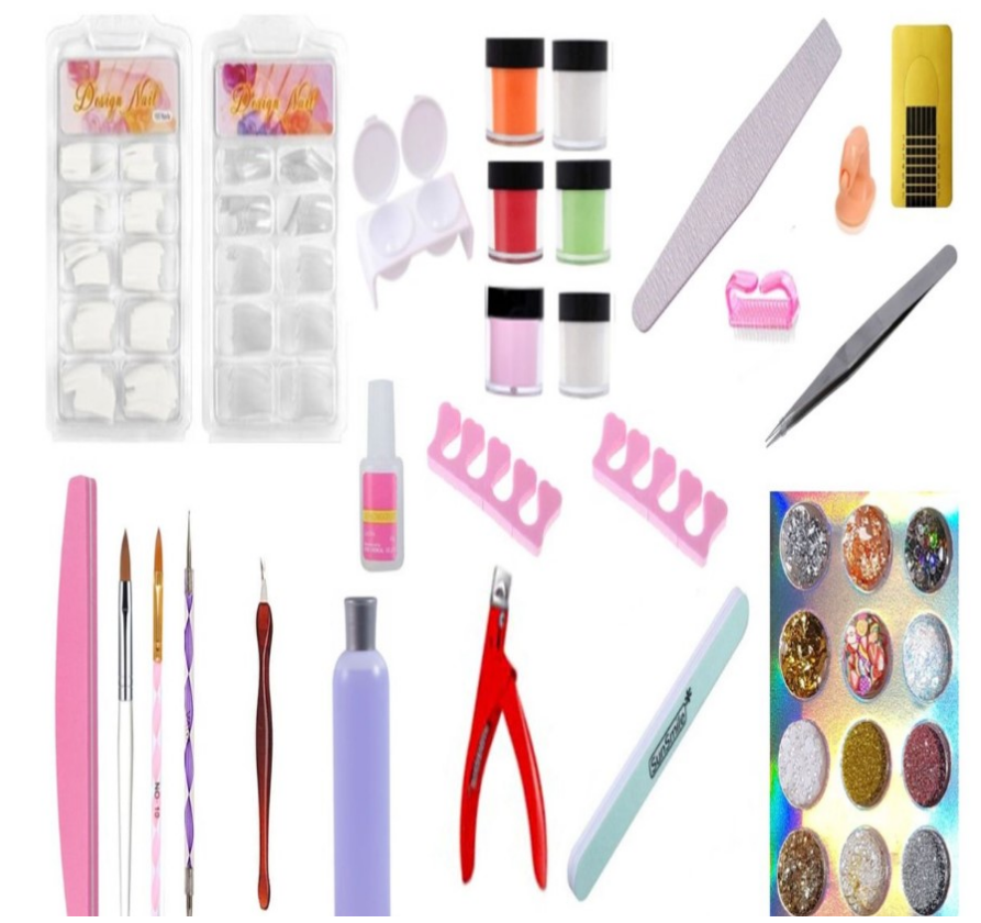 Professional Acrylic Colours Nail Kit - 36 Pieces