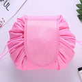 Drawstring Cosmetic Bag Travel Organizer - Pink