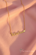 Elegant Cursive Name Necklace with Heart