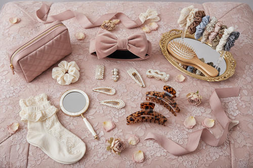 THE COQUETTE DRESSING TABLE SET - 10 piece balletcore aesthetic mystery box flat lay