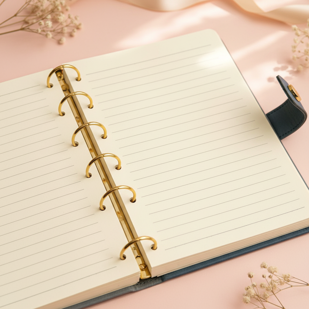 Personalised Leather Loose-Leaf Journal Set