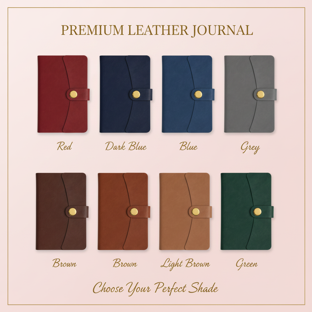 Personalised Leather Loose-Leaf Journal Set
