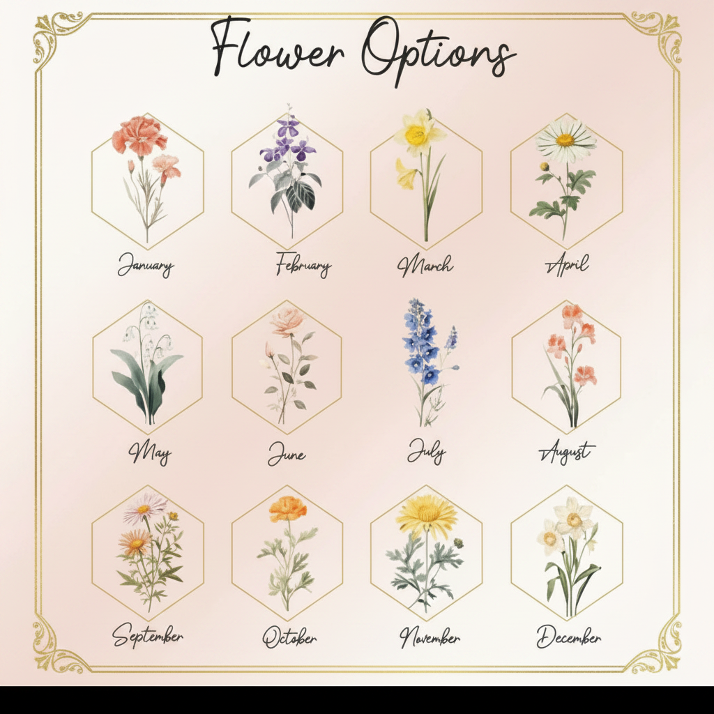 Personalised Birth Flower Journal Gift Set