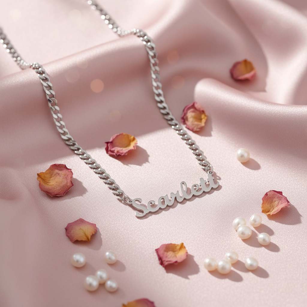 Silver Name Necklace