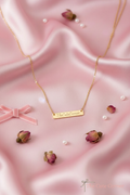 TheCuteCorner Bar Necklace with Logo